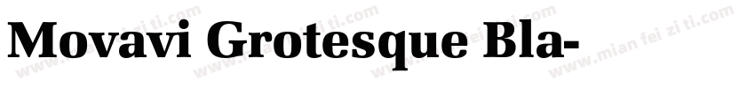 Movavi Grotesque Bla字体转换